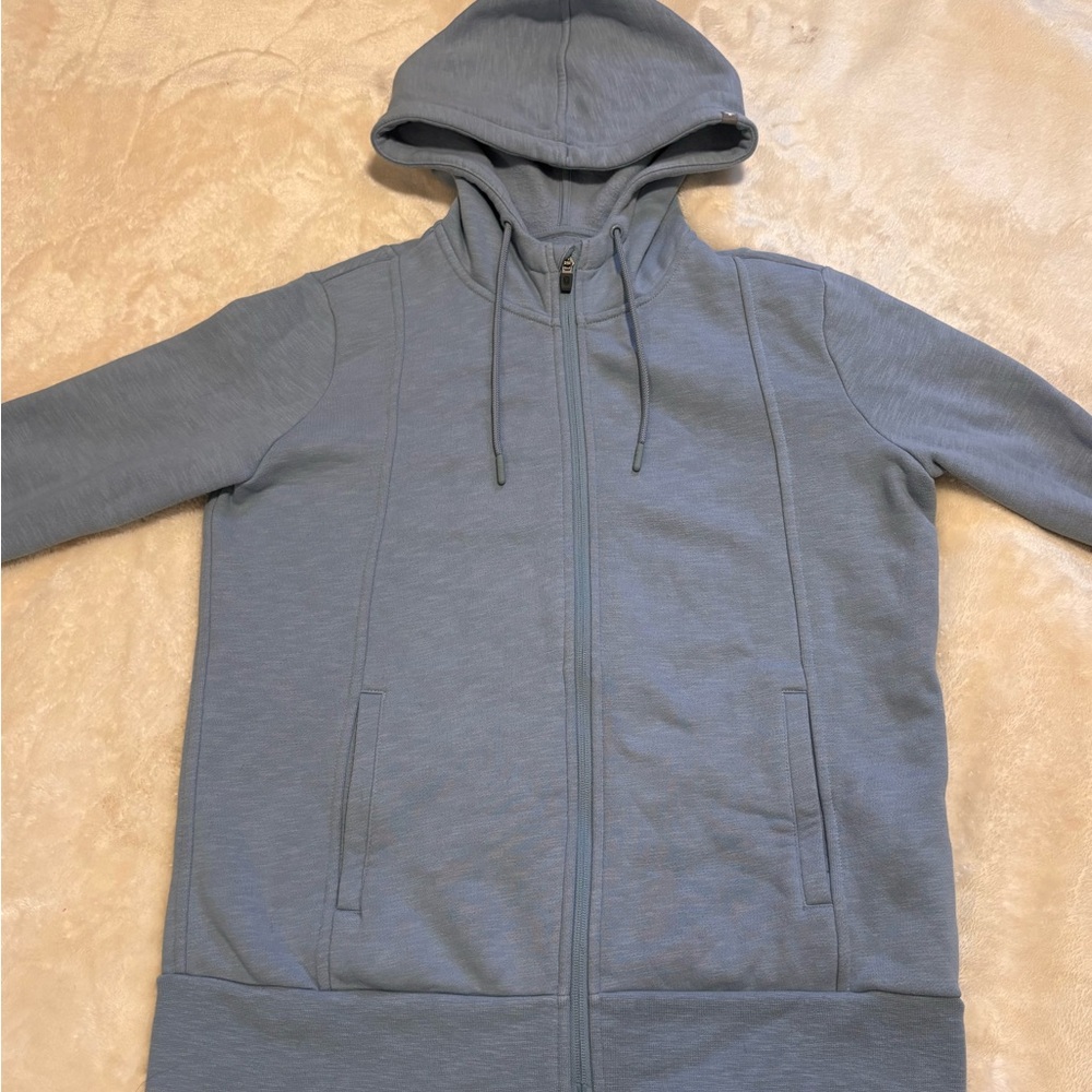 Women’s Dusty Blue on shift full zip hoodie